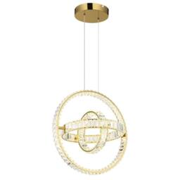Netlighting Neil Pendant Gold Colors K5 Crystals 3x LED Dimmable 2700 6000K