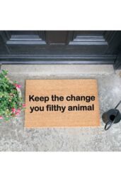 Artsy Mats Keep The Change Doormat - Regular 60x40cm in Black - Size: 40 cm x 60 cm - thumbnail 3