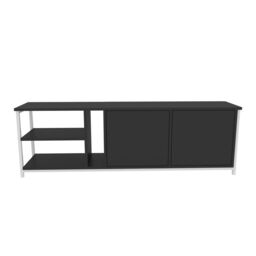 Decorotika Primrose TV Stand TV Unit for TV's up to 72 inch in Dark Grey - thumbnail 5