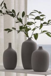 Blomus Ceola Ceramic Vase 21cm - Satellite in Grey - thumbnail 2