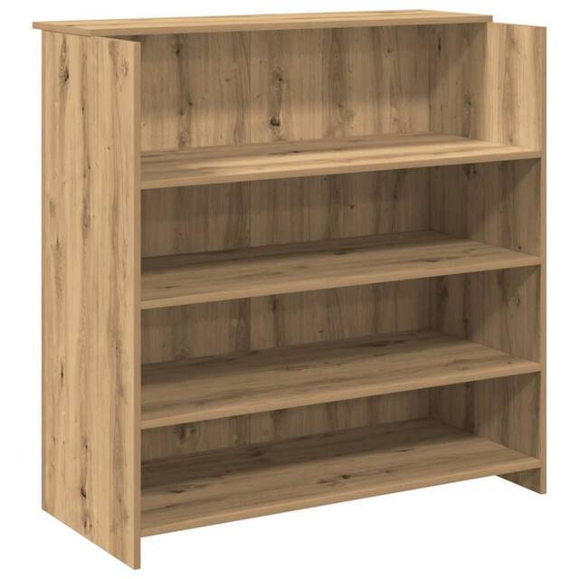 Berkfield Home Reception Desk Artisan Oak 100x50x103.5 cm Engineered Wood in Brown - image 1