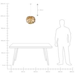 Wyld and Coco Pine Cone Pendant Light Gold - thumbnail 4