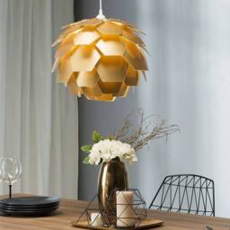 Wyld and Coco Pine Cone Pendant Light Gold - thumbnail 1