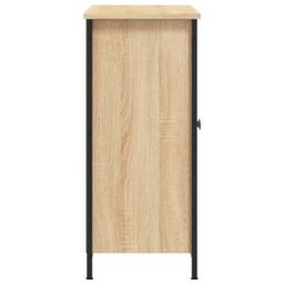 Berkfield Home Sideboard Sonoma Oak 100x33x75 cm Engineered Wood in Light Tan - Size: 100 x 33 x 75 cm - thumbnail 7