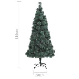 Berkfield Home Beautiful Artificial Christmas Tree with Stand Green 210 cm PET - thumbnail 7