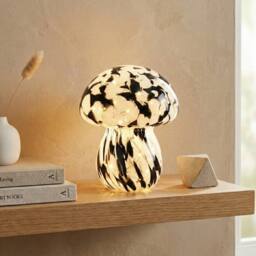 Garden Greatness Light Up Spotted Mushroom Lamp in Black - thumbnail 1