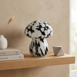 Garden Greatness Light Up Spotted Mushroom Lamp in Black - thumbnail 2