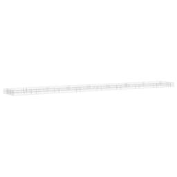 Berkfield Home Gabion Raised Bed Galvanised Steel 800x100x20 cm in Silver - Size: 800 x 100 x 20 cm - thumbnail 7