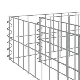 Berkfield Home Gabion Raised Bed Galvanised Steel 800x100x20 cm in Silver - Size: 800 x 100 x 20 cm - thumbnail 8