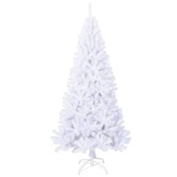 Berkfield Home Artificial Christmas Tree with Thick Branches White 240 cm PVC - thumbnail 1