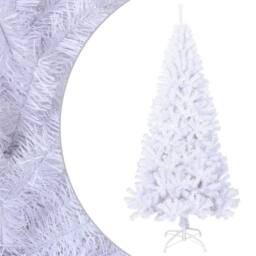 Berkfield Home Artificial Christmas Tree with Thick Branches White 240 cm PVC - thumbnail 2