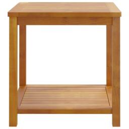 Berkfield Home Side Table Solid Acacia Wood 45x45x45 cm in Brown - Size: 45 x 45 x 45 cm - thumbnail 3