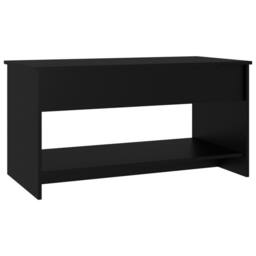 Berkfield Home Coffee Table Black 102x50x52.5 cm Engineered Wood - thumbnail 5