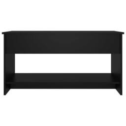 Berkfield Home Coffee Table Black 102x50x52.5 cm Engineered Wood - thumbnail 6