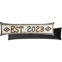Furn Established Mosaic Message Velvet Draught Excluder Cover