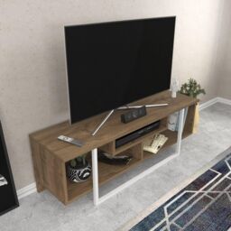 Decorotika Astona TV Unit for TVs up to 55 inch in Dark Brown - thumbnail 2