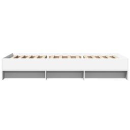 Berkfield Home Bed Frame without Mattress White 90x190 cm Single Engineered Wood - thumbnail 6