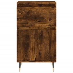 Berkfield Home Sideboard Smoked Oak 40x35x70 cm Engineered Wood in Brown - Size: 40 x 35 x 70 cm - thumbnail 5