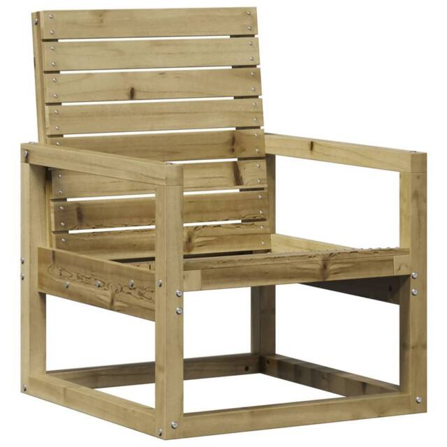 Berkfield Home Garden Chair 57.5x63x76 cm Impregnated Wood Pine in Brown - image 1