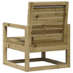 Berkfield Home Garden Chair 57.5x63x76 cm Impregnated Wood Pine in Brown - thumbnail 6