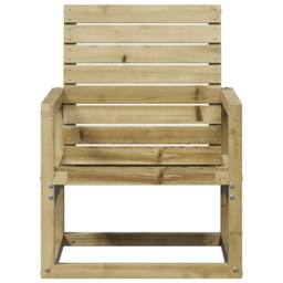 Berkfield Home Garden Chair 57.5x63x76 cm Impregnated Wood Pine in Brown - thumbnail 4
