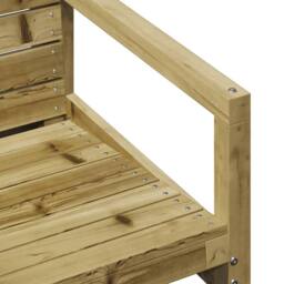 Berkfield Home Garden Chair 57.5x63x76 cm Impregnated Wood Pine in Brown - thumbnail 7