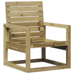 Berkfield Home Garden Chair 57.5x63x76 cm Impregnated Wood Pine in Brown - thumbnail 1