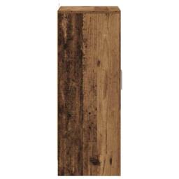 Berkfield Home Shoe Cabinet Old Wood 60x35x92 cm Engineered Wood in Brown - Size: 60 x 35 x 92 cm - thumbnail 5