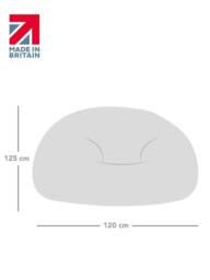 rucomfy Beanbags rucomfy Jumbo Cord Goliath - Giant Indoor Bean Bag Chair for Adults in Mustard - thumbnail 3
