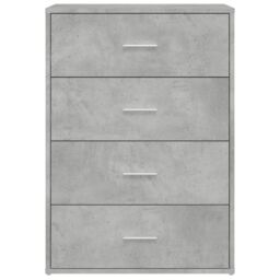 Berkfield Home Sideboards 2 pcs Concrete Grey 60x31x84 cm Engineered Wood - Size: 60 x 31 x 84 cm - thumbnail 5