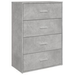 Berkfield Home Sideboards 2 pcs Concrete Grey 60x31x84 cm Engineered Wood - Size: 60 x 31 x 84 cm - thumbnail 4