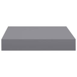 Berkfield Home Durable Floating Wall Shelves 4 pcs Grey 23x23.5x3.8 cm MDF - thumbnail 6