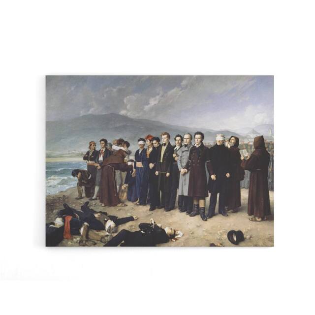 "Artery8 Antonio Gisbert Execution of Torrijos Canvas Wall Art Print - Size: W18"" x H24""" - image 1