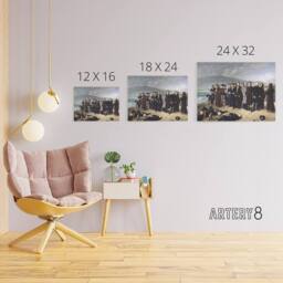 "Artery8 Antonio Gisbert Execution of Torrijos Canvas Wall Art Print - Size: W18"" x H24""" - thumbnail 4