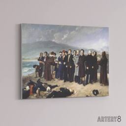"Artery8 Antonio Gisbert Execution of Torrijos Canvas Wall Art Print - Size: W18"" x H24""" - thumbnail 2