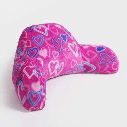 OHS Heart Reading Cushion Bed Plump Pillow Gamer Soft Arms Lumbar Chair Support in Pink - thumbnail 5