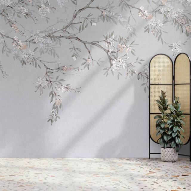 Superfresco Easy Blossom Trail Blue Print To Order 3m x 2.8m Mural - image 1