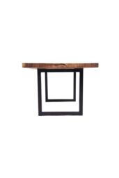 Living and Home 2Pcs Furniture Replacement Leg Industrial Heavy Duty Rectangular Iron Table Legs in Black - thumbnail 5