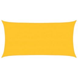 Berkfield Home Sunshade Sail 160 g/m¬≤ Rectangular Yellow 4x7 m HDPE - thumbnail 2