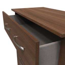 Ready Assembled 2 U Hampshire 4 Drawer Deep Chest (Ready Assembled) in Walnut - thumbnail 5