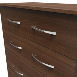 Ready Assembled 2 U Hampshire 4 Drawer Deep Chest (Ready Assembled) in Walnut - thumbnail 4