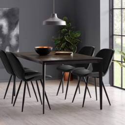 Cheshire Elmdale Elegant Dining Chairs - Set of 2 in Black - thumbnail 5