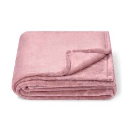 Brand Lab Fleece Blanket in Baby Pink
