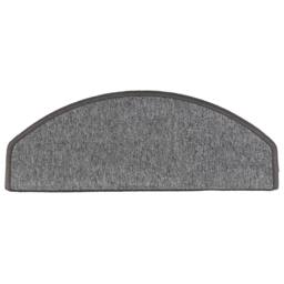 Berkfield Home Decorative Carpet Stair Treads 15 pcs Dark Grey 65x24x4 cm - Size: Medium - thumbnail 6