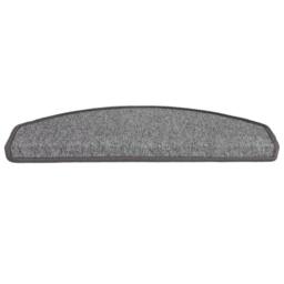 Berkfield Home Decorative Carpet Stair Treads 15 pcs Dark Grey 65x24x4 cm - Size: Medium - thumbnail 4