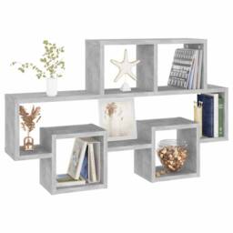 Berkfield Home Car-shaped Wall Shelf Concrete Grey 82x15x51 cm Engineered Wood - Size: 82 x 15 x 51 cm - thumbnail 5