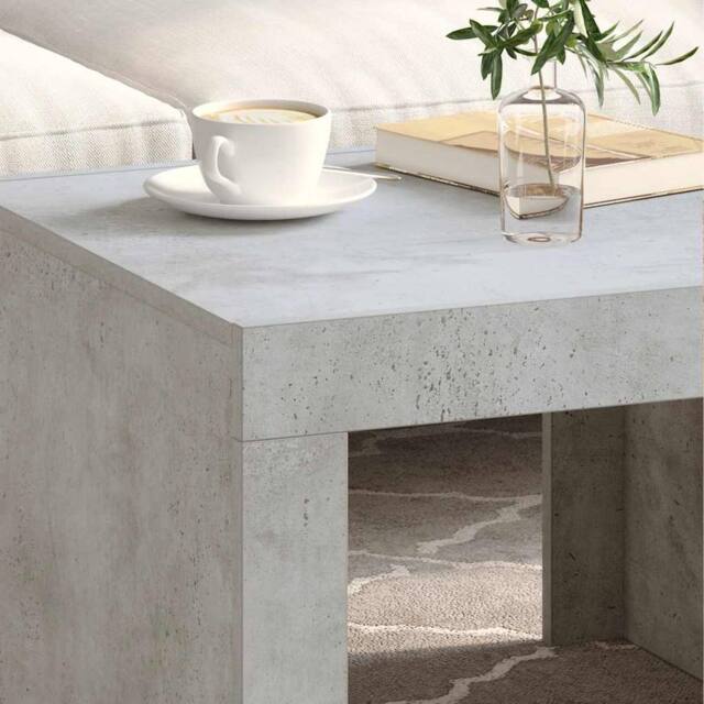 Berkfield Home Durable Coffee Table Concrete Grey 50x50x35 cm Engineered Wood - Size: 50 x 50 x 35 cm - image 1