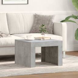 Berkfield Home Durable Coffee Table Concrete Grey 50x50x35 cm Engineered Wood - Size: 50 x 50 x 35 cm - thumbnail 2