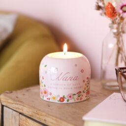 Lisa Angel Women's Nana Meaningful Word Candle Holder in Baby Pink - thumbnail 2
