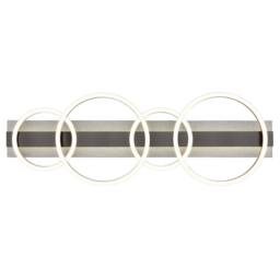 Netlighting Norberto Quad Ring Semi Flush Ceiling Light Matt Black LED 4000K - thumbnail 5